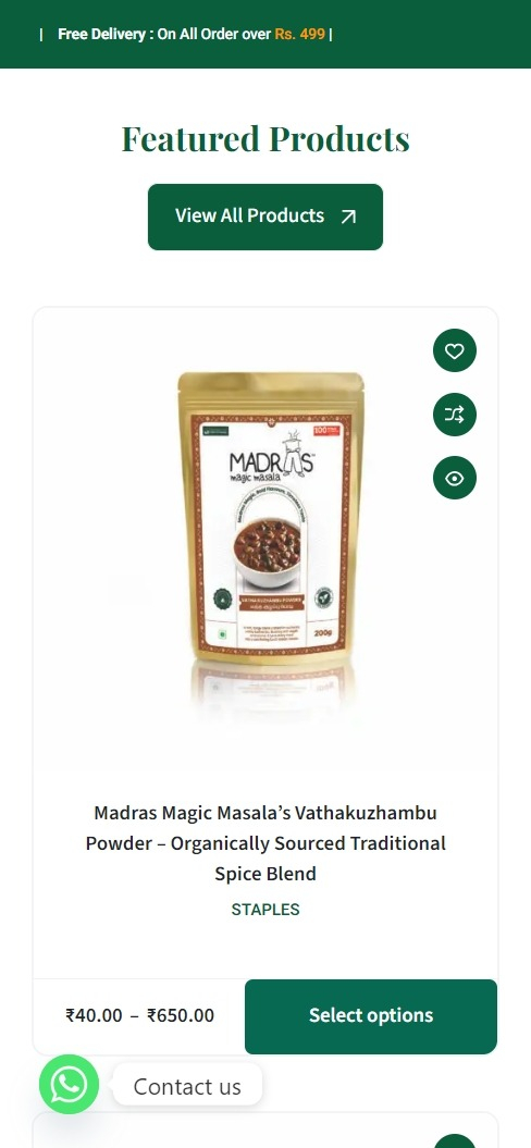 Madras Magic Masala